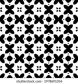  Geometric vector pattern with triangular elements. abstract picture for wallpapers and backgrounds. Black and white ornament.