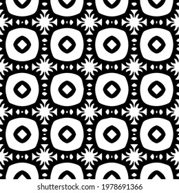  Geometric vector pattern with triangular elements. abstract picture for wallpapers and backgrounds. Black and white ornament.