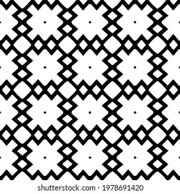  Geometric vector pattern with triangular elements. abstract picture for wallpapers and backgrounds. Black and white ornament.