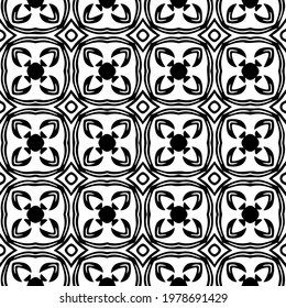  Geometric vector pattern with triangular elements. abstract picture for wallpapers and backgrounds. Black and white ornament.