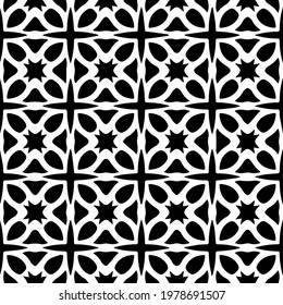  Geometric vector pattern with triangular elements. abstract picture for wallpapers and backgrounds. Black and white ornament.