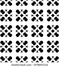  Geometric vector pattern with triangular elements. abstract picture for wallpapers and backgrounds. Black and white ornament.