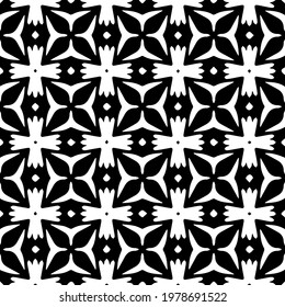  Geometric vector pattern with triangular elements. abstract picture for wallpapers and backgrounds. Black and white ornament.