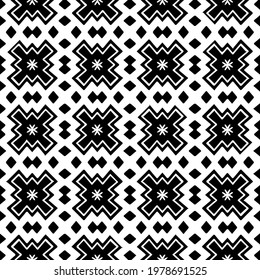  Geometric vector pattern with triangular elements. abstract picture for wallpapers and backgrounds. Black and white ornament.