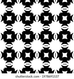 Geometric vector pattern with triangular elements. abstract picture for wallpapers and backgrounds. Black and white ornament.