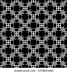  Geometric vector pattern with triangular elements. abstract picture for wallpapers and backgrounds. Black and white ornament.