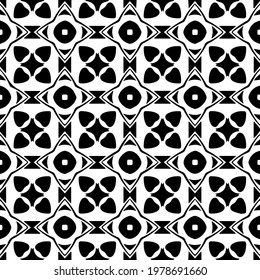  Geometric vector pattern with triangular elements. abstract picture for wallpapers and backgrounds. Black and white ornament.