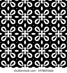  Geometric vector pattern with triangular elements. abstract picture for wallpapers and backgrounds. Black and white ornament.