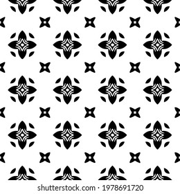  Geometric vector pattern with triangular elements. abstract picture for wallpapers and backgrounds. Black and white ornament.