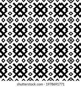  Geometric vector pattern with triangular elements. abstract picture for wallpapers and backgrounds. Black and white ornament.