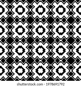  Geometric vector pattern with triangular elements. abstract picture for wallpapers and backgrounds. Black and white ornament.