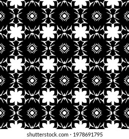  Geometric vector pattern with triangular elements. abstract picture for wallpapers and backgrounds. Black and white ornament.