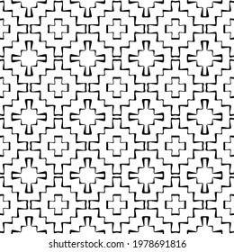  Geometric vector pattern with triangular elements. abstract picture for wallpapers and backgrounds. Black and white ornament.