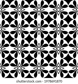  Geometric vector pattern with triangular elements. abstract picture for wallpapers and backgrounds. Black and white ornament.