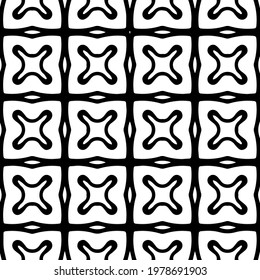  Geometric vector pattern with triangular elements. abstract picture for wallpapers and backgrounds. Black and white ornament.