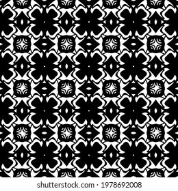  Geometric vector pattern with triangular elements. abstract picture for wallpapers and backgrounds. Black and white ornament.