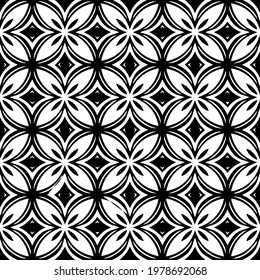  Geometric vector pattern with triangular elements. abstract picture for wallpapers and backgrounds. Black and white ornament.