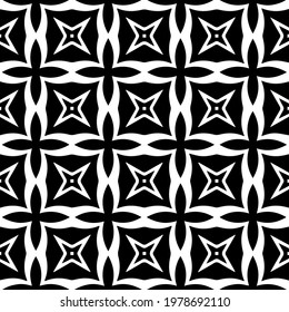  Geometric vector pattern with triangular elements. abstract picture for wallpapers and backgrounds. Black and white ornament.
