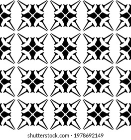  Geometric vector pattern with triangular elements. abstract picture for wallpapers and backgrounds. Black and white ornament.