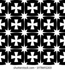  Geometric vector pattern with triangular elements. abstract picture for wallpapers and backgrounds. Black and white ornament.