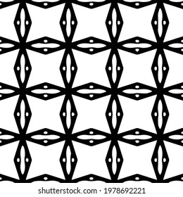  Geometric vector pattern with triangular elements. abstract picture for wallpapers and backgrounds. Black and white ornament.