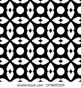  Geometric vector pattern with triangular elements. abstract picture for wallpapers and backgrounds. Black and white ornament.