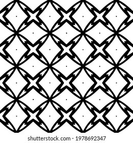  Geometric vector pattern with triangular elements. abstract picture for wallpapers and backgrounds. Black and white ornament.