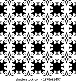  Geometric vector pattern with triangular elements. abstract picture for wallpapers and backgrounds. Black and white ornament.