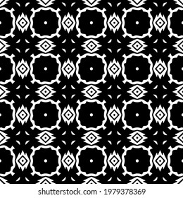 
Geometric vector pattern with triangular elements. abstract picture for wallpapers and backgrounds. Black and white ornament.