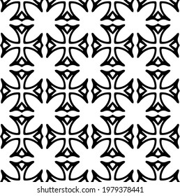 
Geometric vector pattern with triangular elements. abstract picture for wallpapers and backgrounds. Black and white ornament.