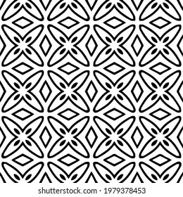 
Geometric vector pattern with triangular elements. abstract picture for wallpapers and backgrounds. Black and white ornament.