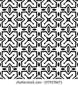 
Geometric vector pattern with triangular elements. abstract picture for wallpapers and backgrounds. Black and white ornament.