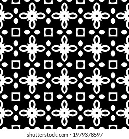 Geometric vector pattern with triangular elements. abstract picture for wallpapers and backgrounds. Black and white ornament.