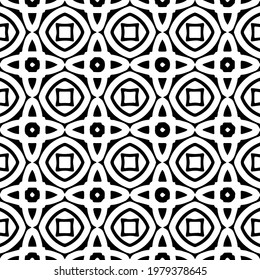 
Geometric vector pattern with triangular elements. abstract picture for wallpapers and backgrounds. Black and white ornament.