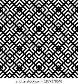 
Geometric vector pattern with triangular elements. abstract picture for wallpapers and backgrounds. Black and white ornament.