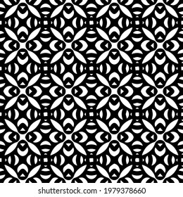 Geometric vector pattern with triangular elements. abstract picture for wallpapers and backgrounds. Black and white ornament.