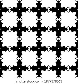 Geometric vector pattern with triangular elements. abstract picture for wallpapers and backgrounds. Black and white ornament.