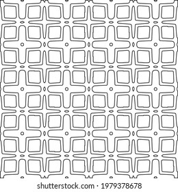 Geometric vector pattern with triangular elements. abstract picture for wallpapers and backgrounds. Black and white ornament.