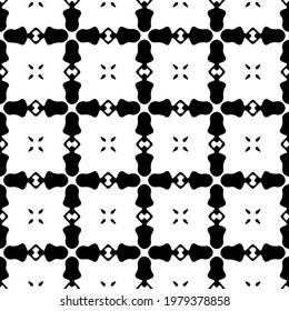 Geometric vector pattern with triangular elements. abstract picture for wallpapers and backgrounds. Black and white ornament.