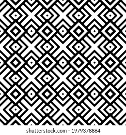 
Geometric vector pattern with triangular elements. abstract picture for wallpapers and backgrounds. Black and white ornament.