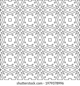 
Geometric vector pattern with triangular elements. abstract picture for wallpapers and backgrounds. Black and white ornament.