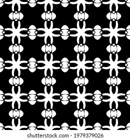 Geometric vector pattern with triangular elements. abstract picture for wallpapers and backgrounds. Black and white ornament.