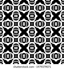 Geometric vector pattern with triangular elements. abstract picture for wallpapers and backgrounds. Black and white ornament.