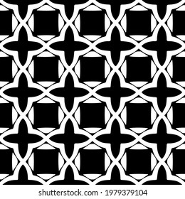 
Geometric vector pattern with triangular elements. abstract picture for wallpapers and backgrounds. Black and white ornament.