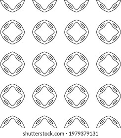 
Geometric vector pattern with triangular elements. abstract picture for wallpapers and backgrounds. Black and white ornament.