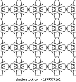 Geometric vector pattern with triangular elements. abstract picture for wallpapers and backgrounds. Black and white ornament.