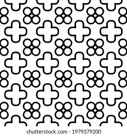 
Geometric vector pattern with triangular elements. abstract picture for wallpapers and backgrounds. Black and white ornament.