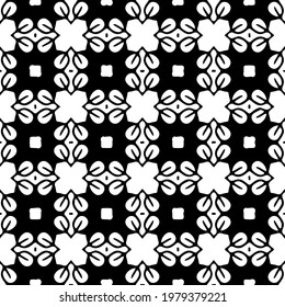 Geometric vector pattern with triangular elements. abstract picture for wallpapers and backgrounds. Black and white ornament.