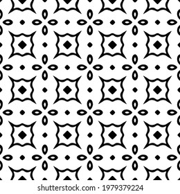 
Geometric vector pattern with triangular elements. abstract picture for wallpapers and backgrounds. Black and white ornament.
