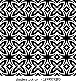 
Geometric vector pattern with triangular elements. abstract picture for wallpapers and backgrounds. Black and white ornament.